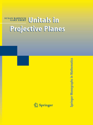 cover image of Unitals in Projective Planes